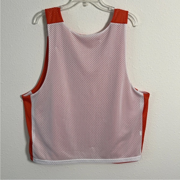 Nike Reversible Orange/White Mesh Dri-Fit Practice Jersey Men’s Lg Basketball - Picture 12 of 14